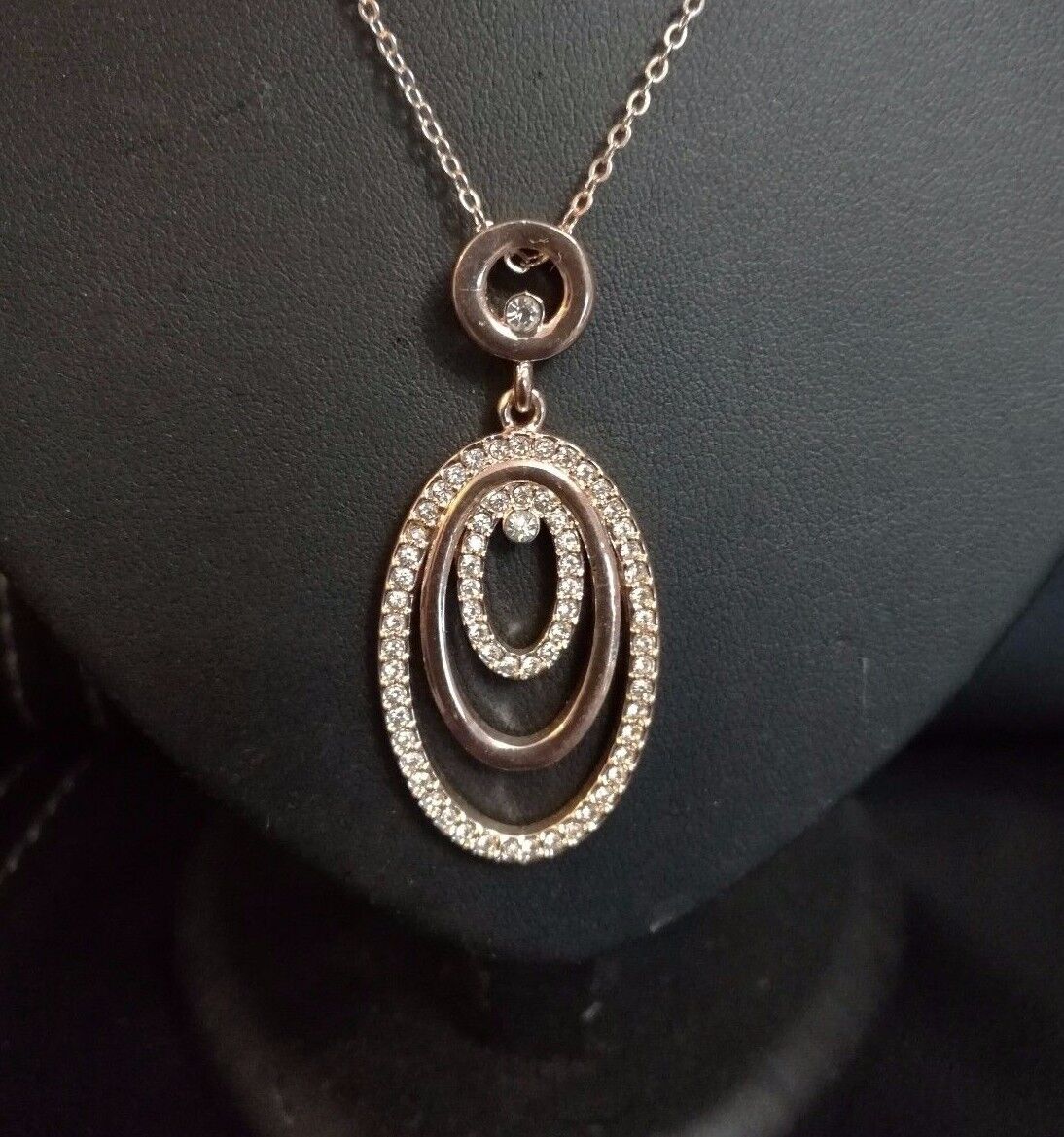 New Women Rhinestone Chain Crystal Necklace Pendant Lady's Fashion Jewelry