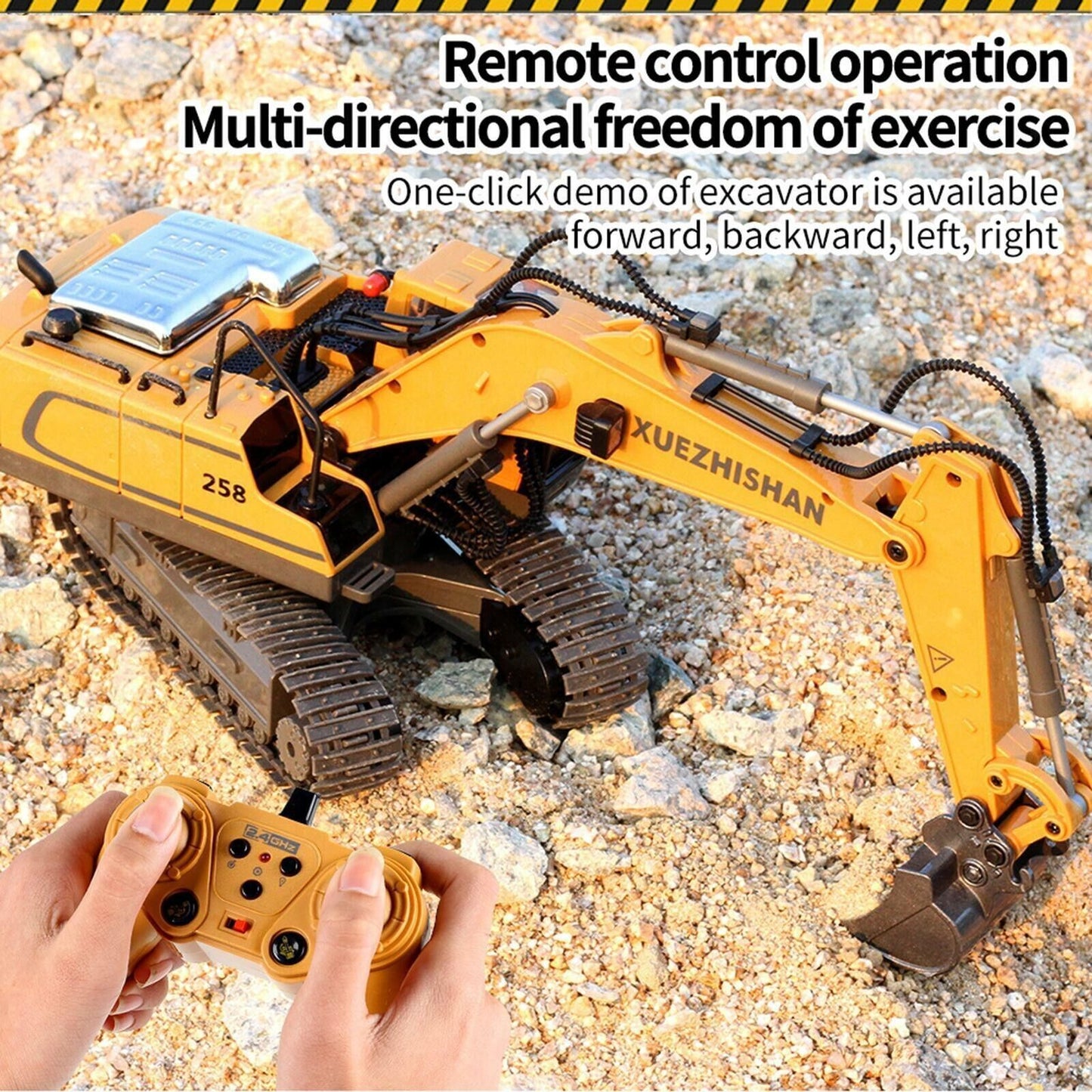 1:20 Alloy Crawler Excavator Digger Electric Toys Gift RC Remote Control for Boy