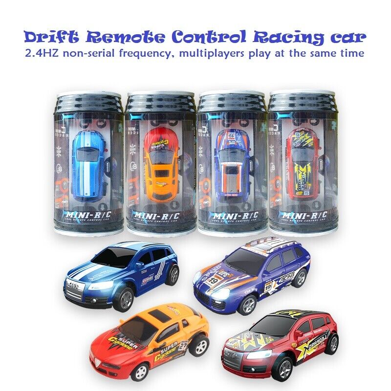 Coke Can Mini RC Radio Drift Remote Control Race Racing Car Toy gift For Kids