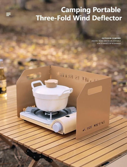 Outdoor Portable Thickened Collapsible Windbreak Camping Stove Head Polytunnel