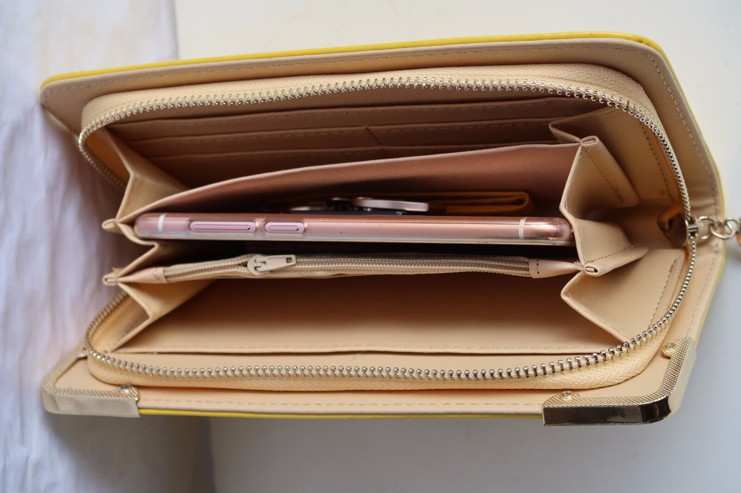 NEW Women Fashion Patent Wallet Zip Around Case Purse Wallet Lady clutch GIFT