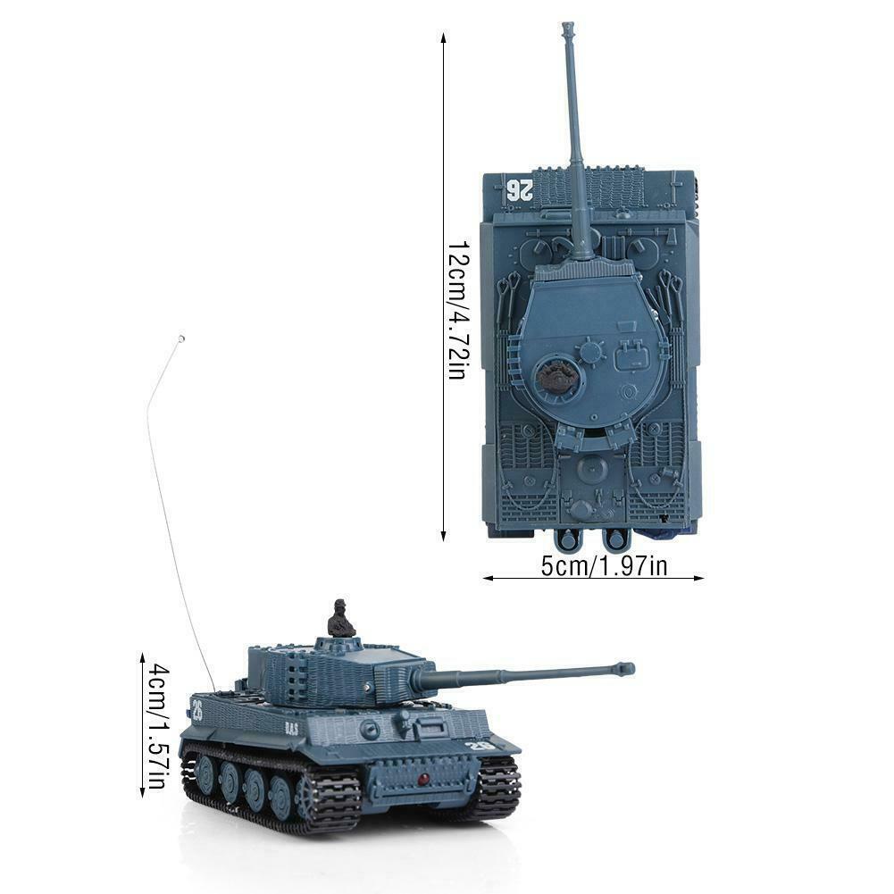 Kid Boy Toy Gift Remote Control Scale Tiger High Simulation Speed Mini RC Tank