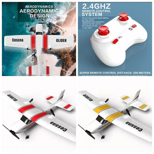 New Cessna Fixed Wing Retro EPP Foam Glider Toys Remote Control Aircraft Z53