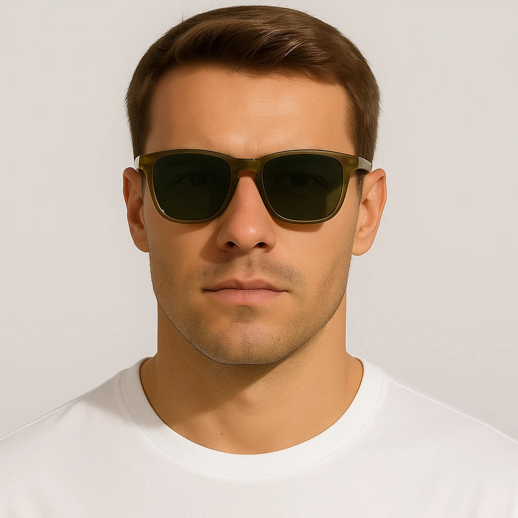 Men Stylish Polarized Sunglasses UV400 Anti-Glare Sports Driving Fishing Eyewear # TR7555