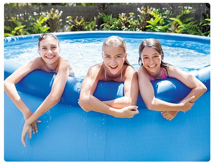 Family Outdoor Large Inflatable Swimming Pool Round Bracket Water Playing Blue
