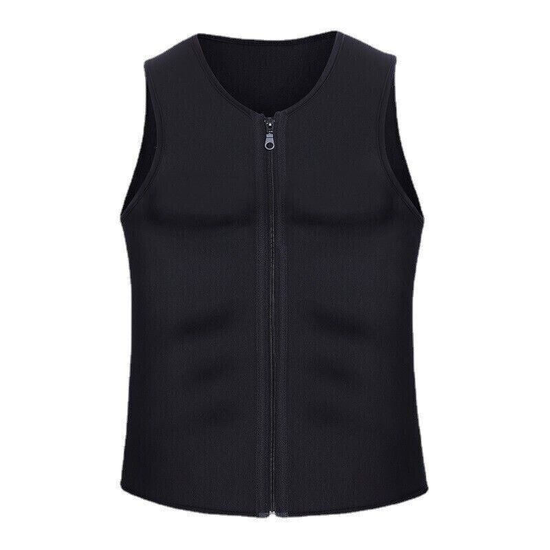 Mens Slimming Body Shaper Vest Neoprene Corset Underwear Compression Tank Top