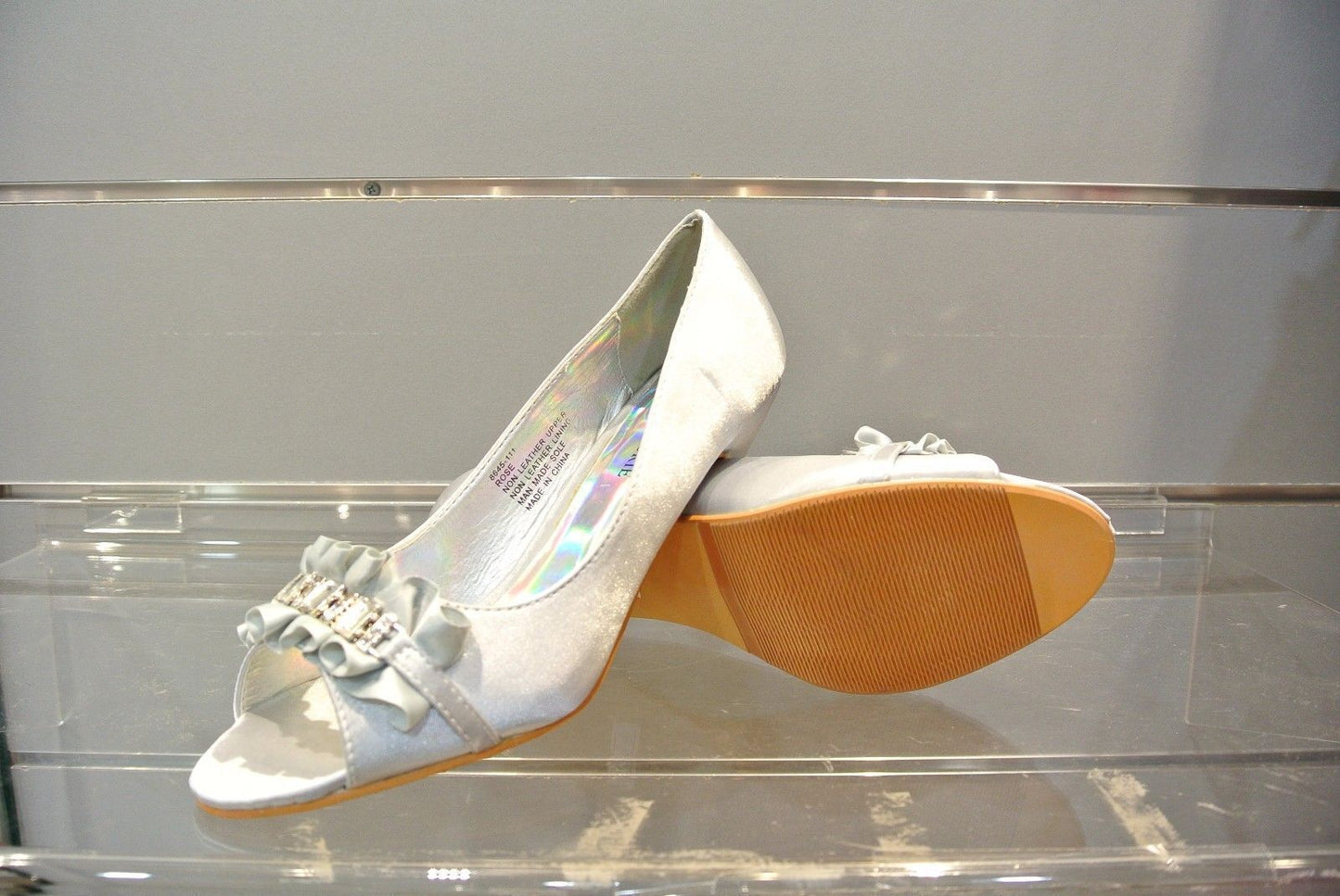 New Fashion Women Shining Ball Ventilate Mid Heel Party Wedding Work Date Shoes