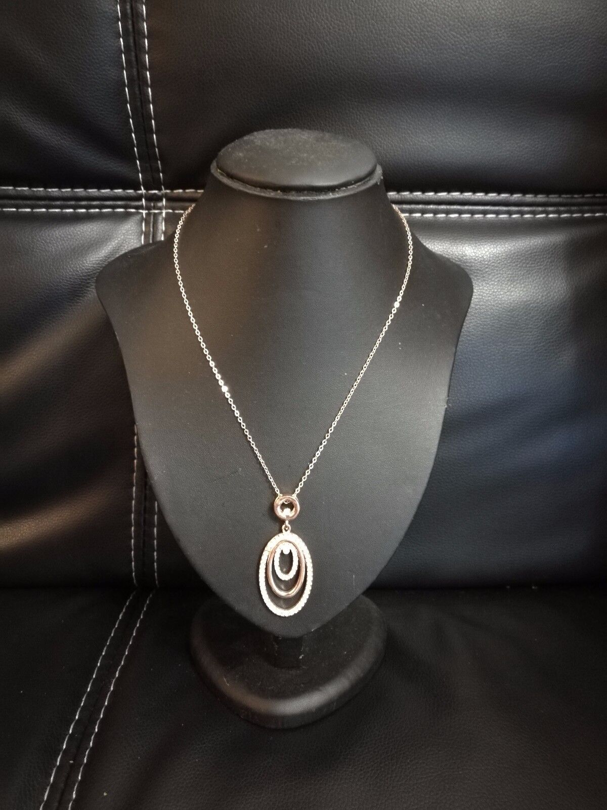 New Women Rhinestone Chain Crystal Necklace Pendant Lady's Fashion Jewelry