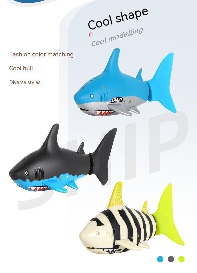 Mini Remote Control Boat Shark Dive Fish Sightsee Submarine Children Toy Gift
