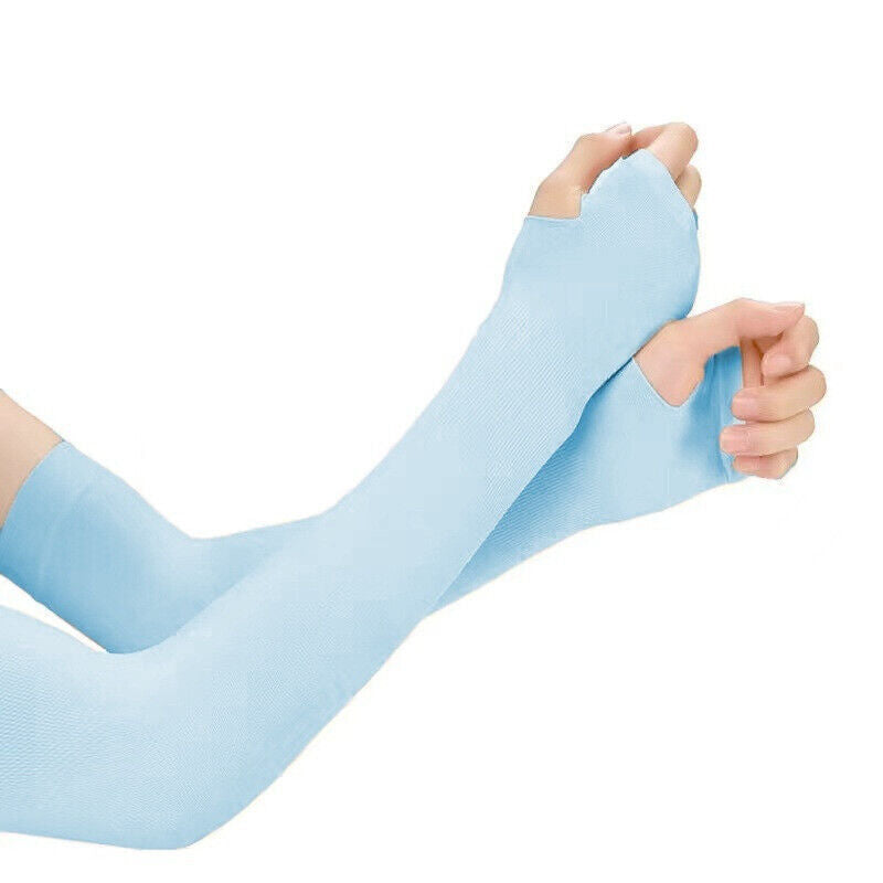UV Sunburn Protection Ice Sleeve Cooling Arm Summer Cycling Outdoor Running