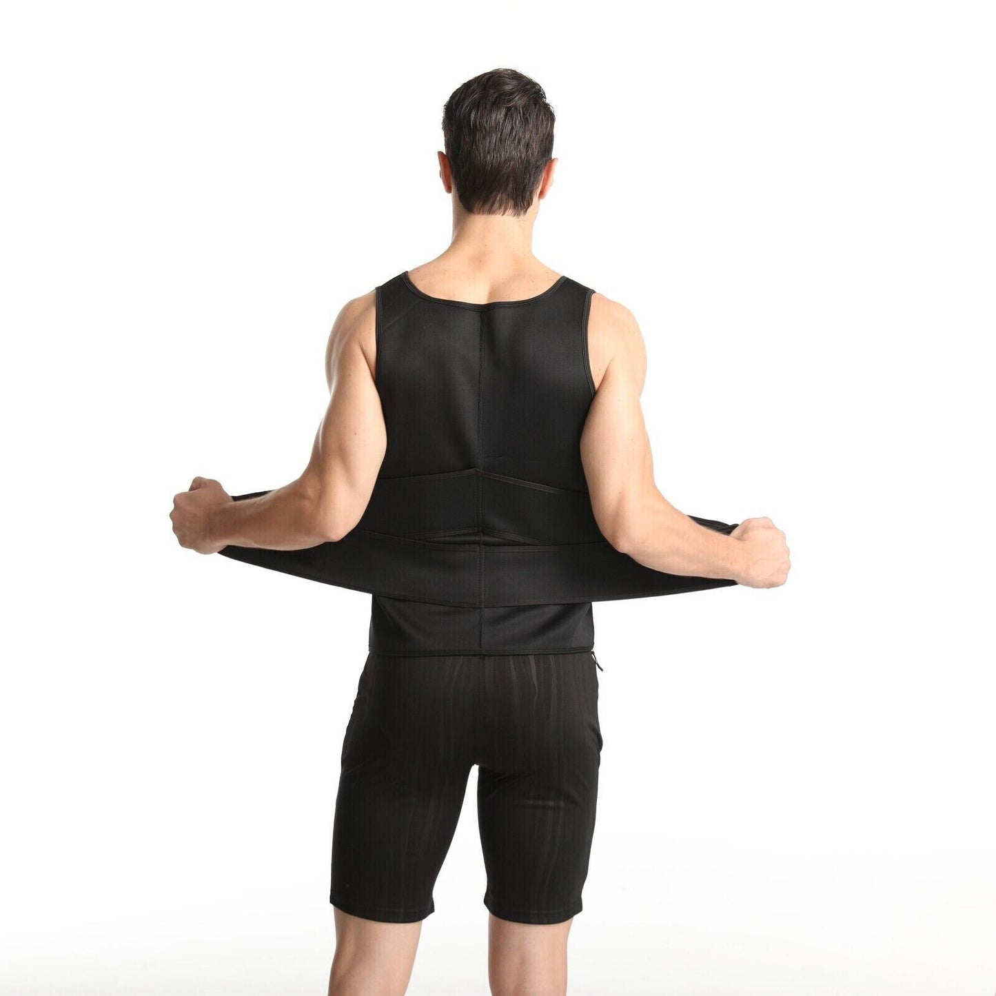 Men Slimming Compression Body Shaper Waist Trainer Sauna Sweat Tank Tops Vest