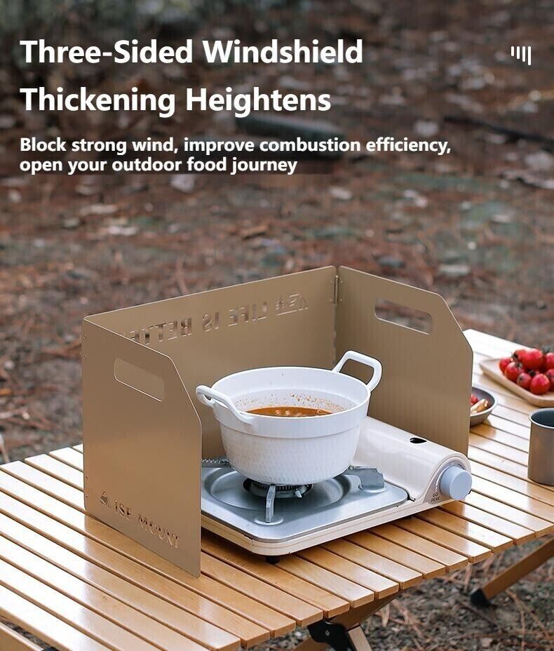 Outdoor Portable Thickened Collapsible Windbreak Camping Stove Head Polytunnel