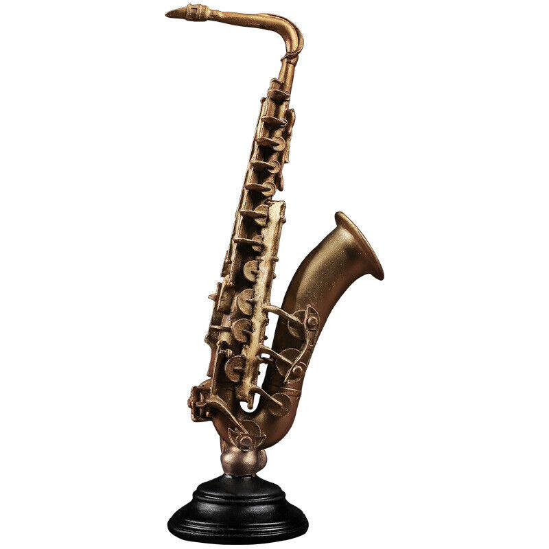 Saxophone Violin instrument home bookcase cabinet decorated resin decoration