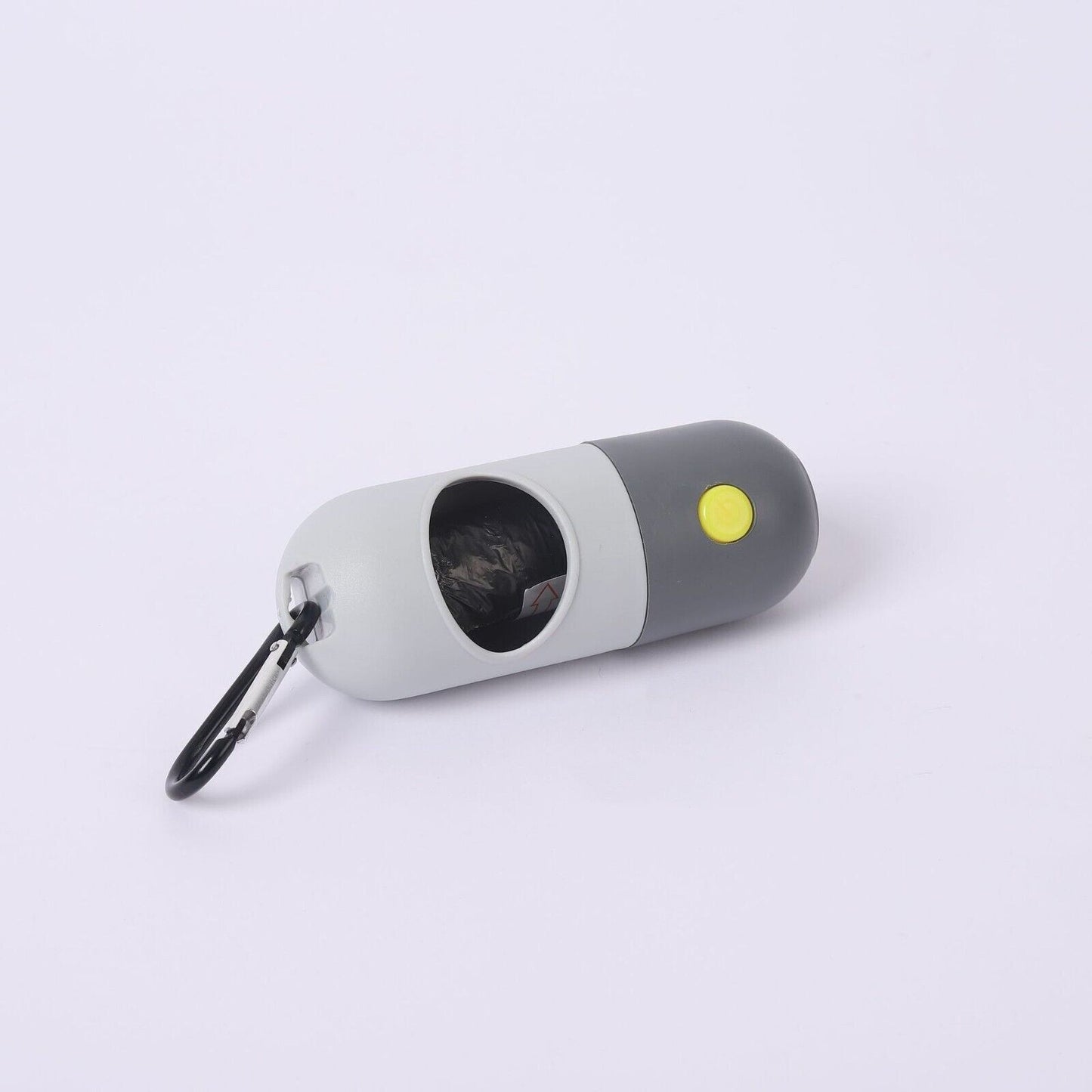 Pet Poop Bag Dispenser With LED Flashlight Waste Disposable Clean Poo Holder