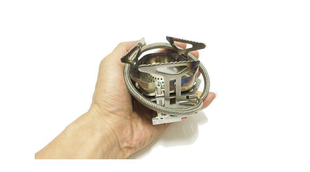 New Outdoor Portable Camping Stainless Steel Picnic Windproof Gas Stove Head