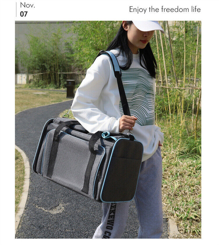 Portable Breathable Comfort Tote Travel Pet Carrier Large Bag Shoulder Cage