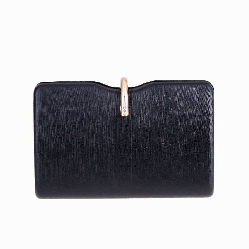 New Woman Elegant Hard Square Shell 3 Colors Wedding Clutch Evening Party Bag