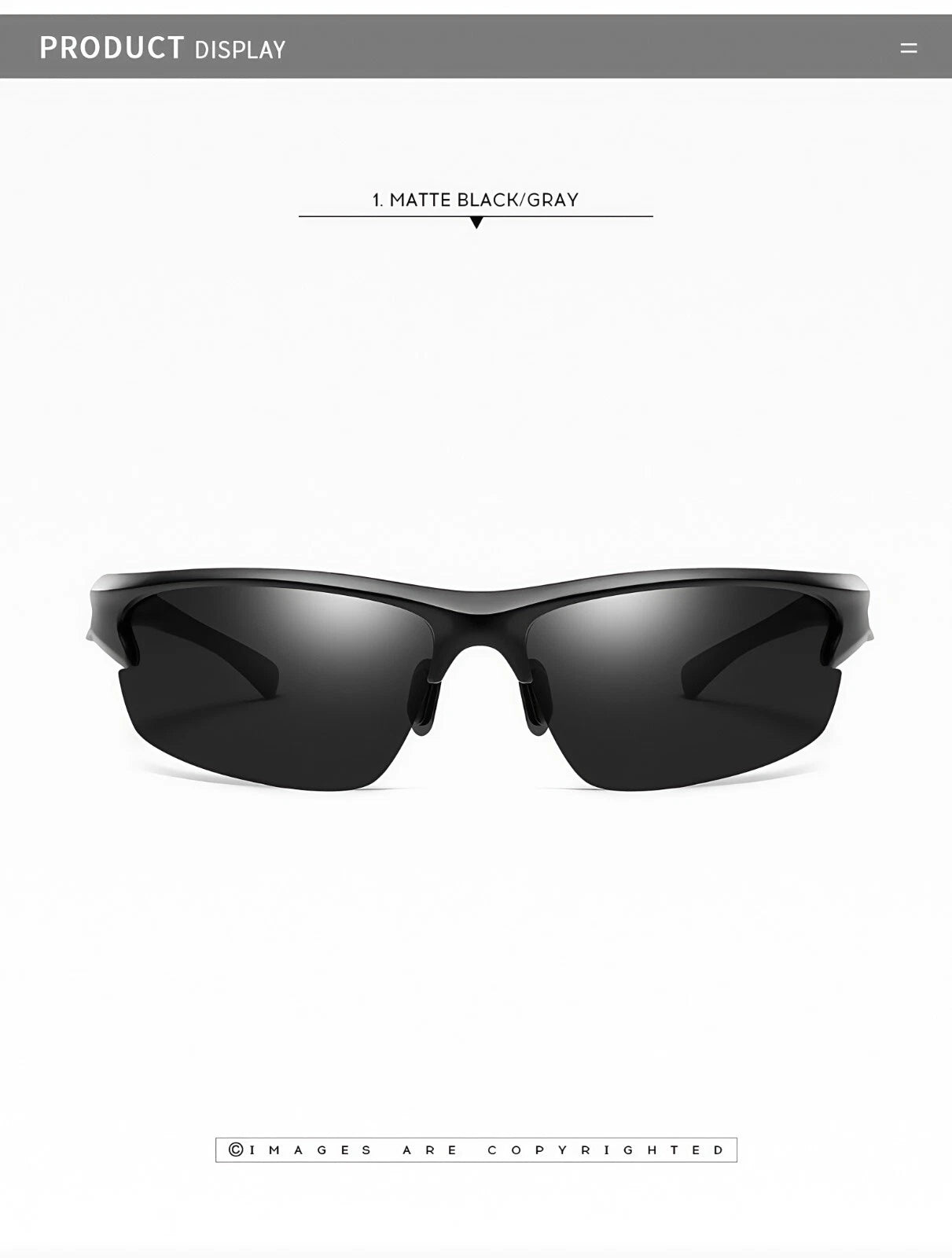 Men's Polarized Wrap Around Sports Sunglasses Running Driving Outdoor Activities # 6916