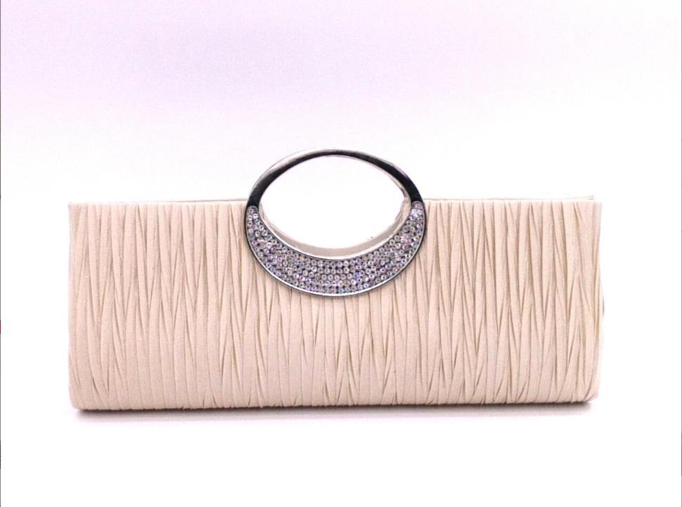 New Shining Satin Chain Handbag Multicoloured Ladies Wedding Bridal Evening Clutch Bag