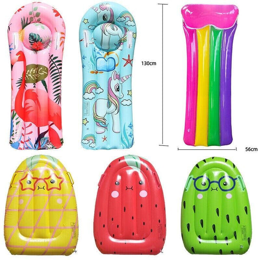 Children's Inflatable Surfboard Float Row Water Skis Float Row Flamingo Bed