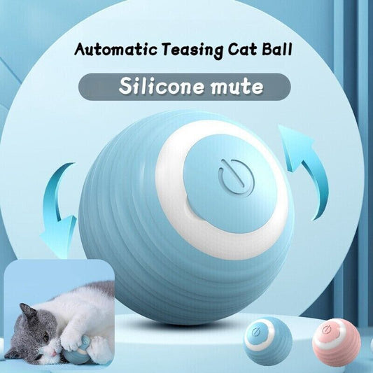 Cat Dog Toy Automatic Rolling Ball Electric Pet Teasing Smart Toys Balls