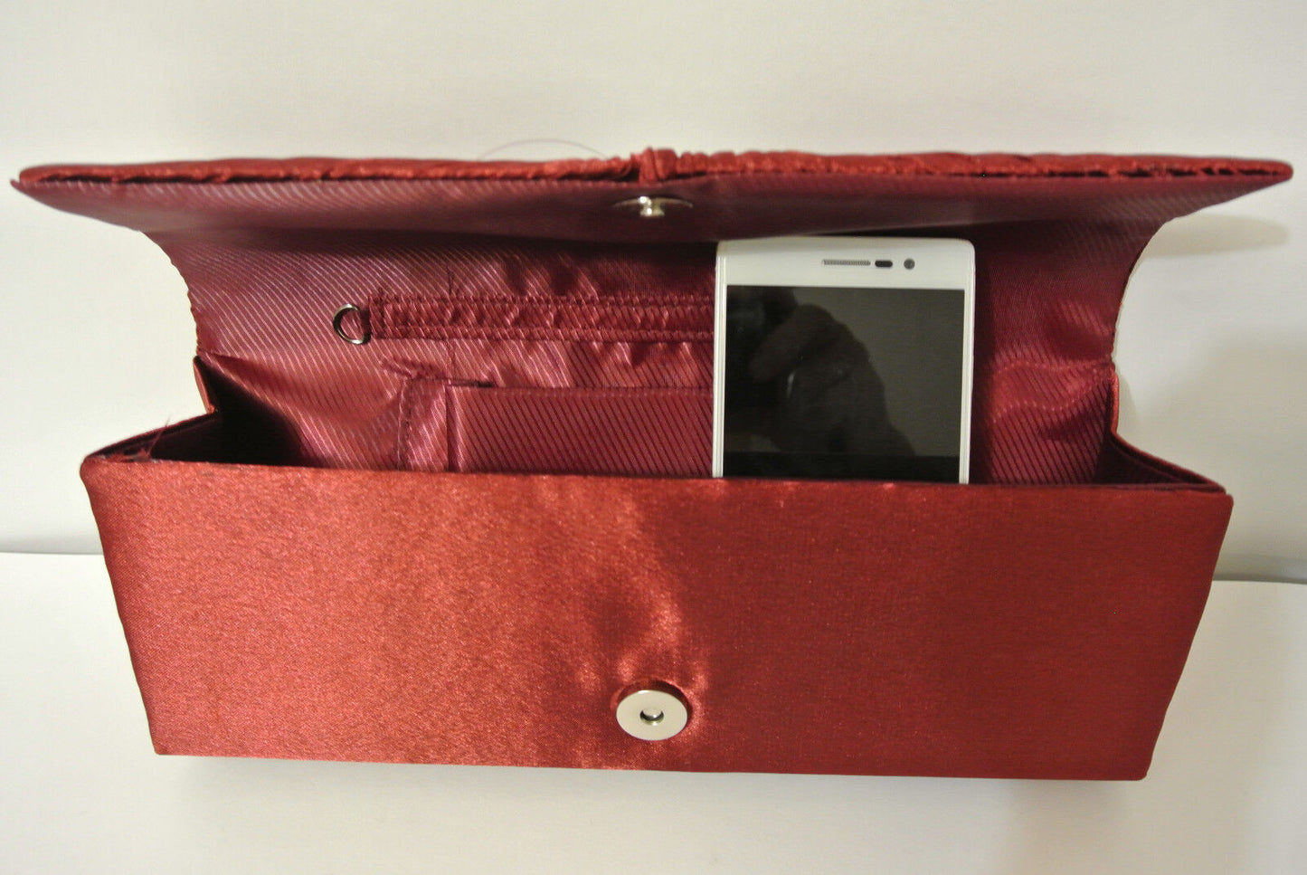 BRAND NEW Shining Satin Ladies Evening Clutch Bag Wedding Bridal Chain Handbag