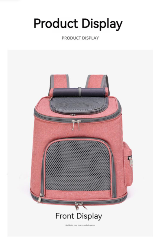 New Portable Folding Outdoor Cat Dog Large Space Double Shoulder Pet Bag