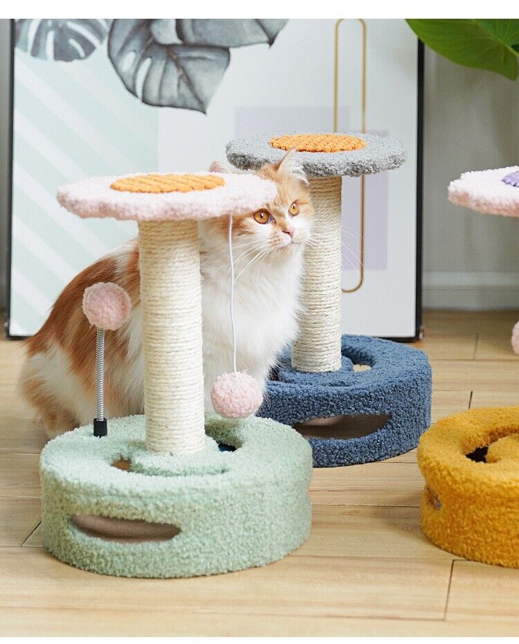 Cat Tree Tower Scratching Post Scratcher Trees Sisal Cat Scratcher Wood Chair
