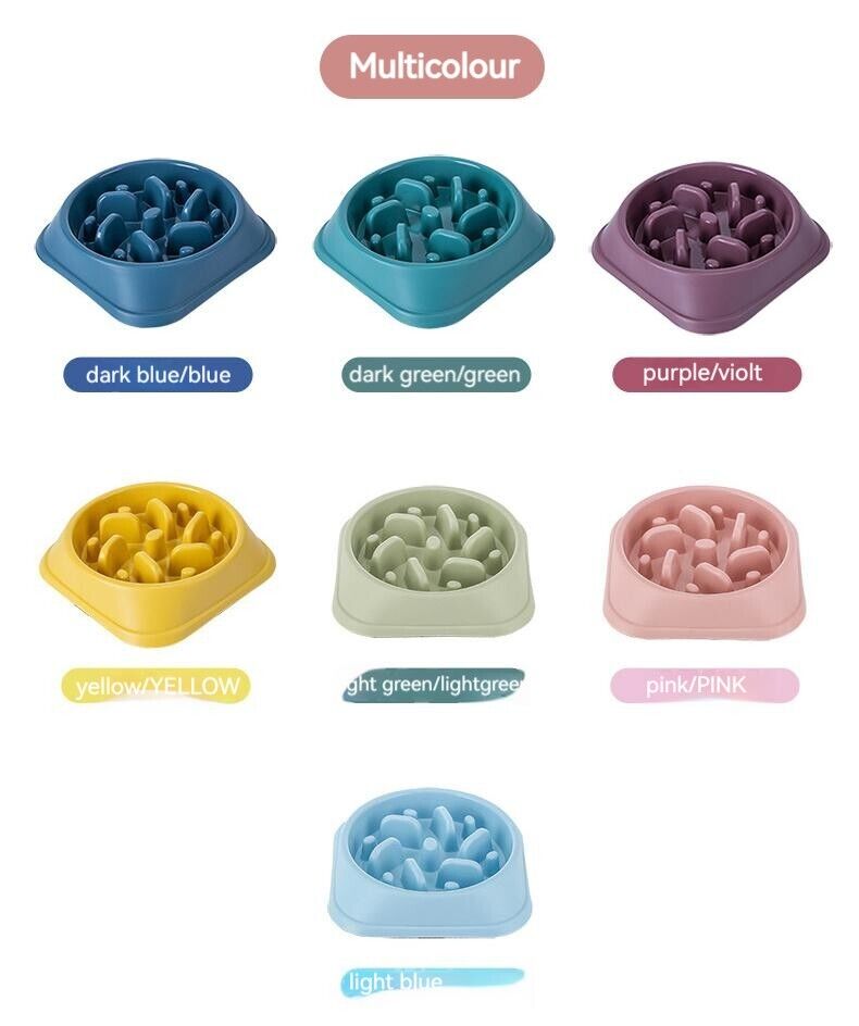 Slow Down Eating NonSlip Feeder Pet Choke Bowl Large Bowl For Medium Large Dog