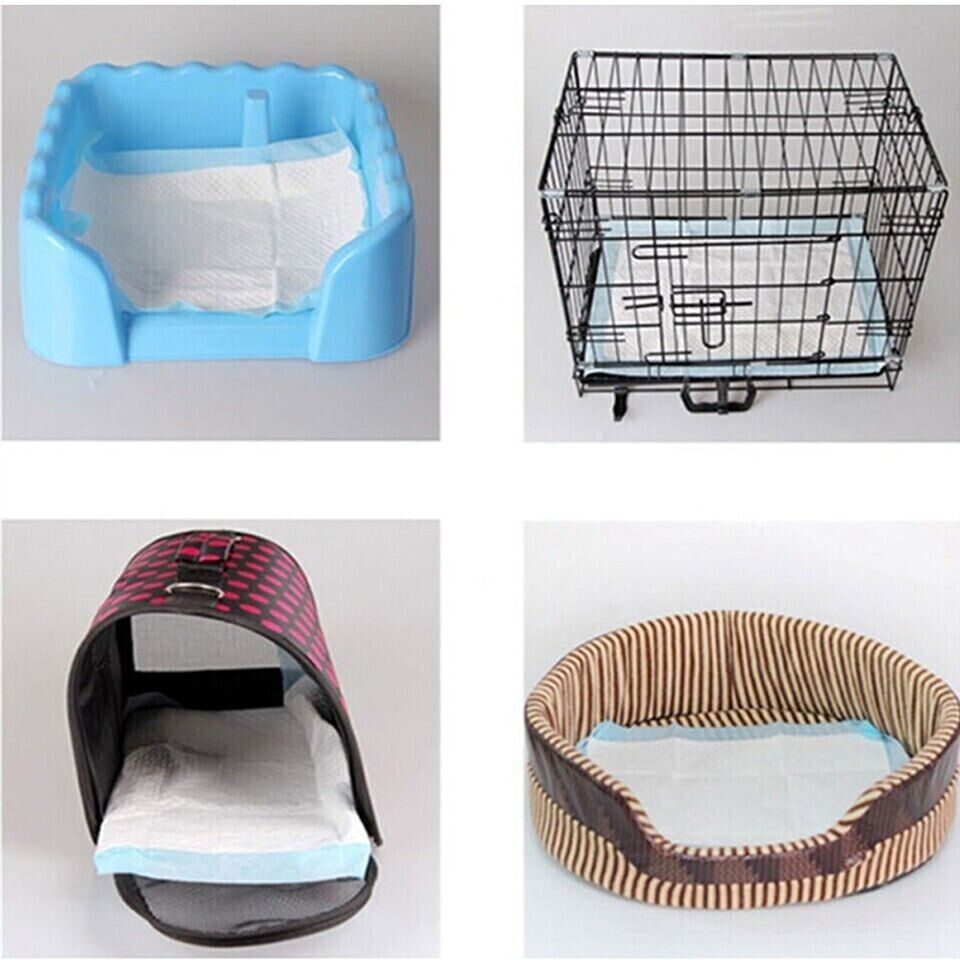 Puppy Pet Dog Toilet Training Pads Indoor Thick Super Absorbent Blue 4 Sizes