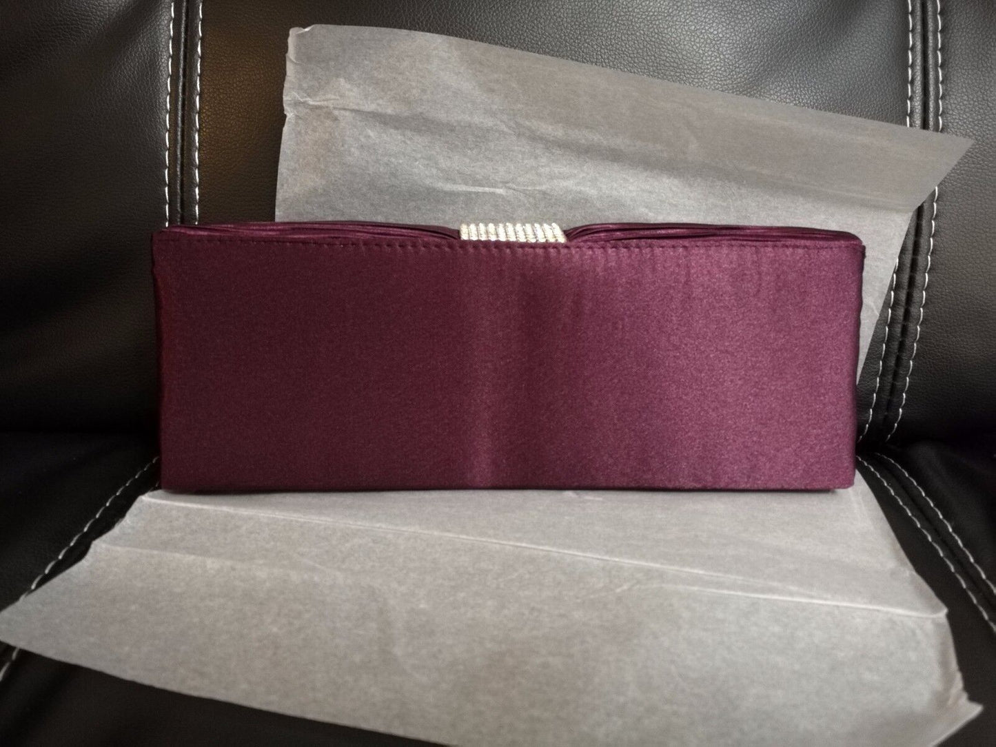 BRAND NEW Shining Satin Ladies Evening Clutch Bag Wedding Bridal Chain Handbag