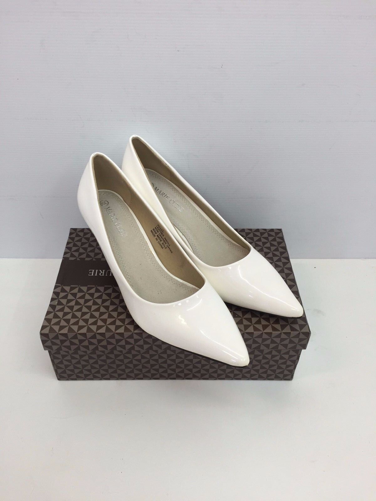 Fashion Classic Mid Heel Pumps Toe Court Work Office Women Ladys Shoes Patent