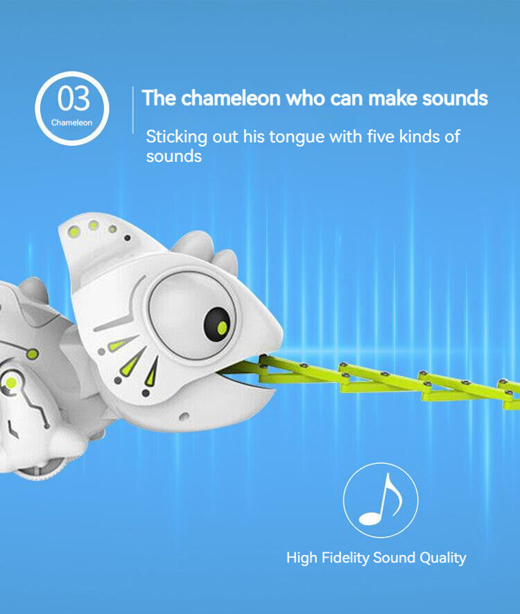 Remote Control Chameleon with Sound Effect Intelligent Machine Pet Creative Toy