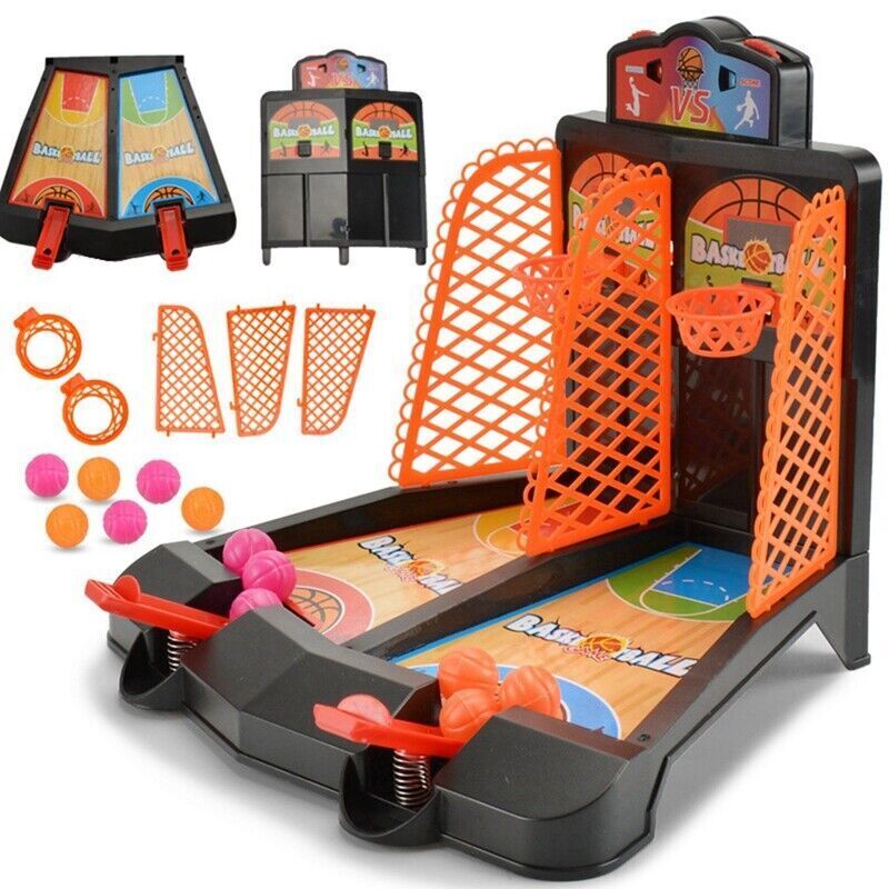Mini Basketball Shooting Game Toy Desktop Indoor Table Games Set Kids Boys Gift