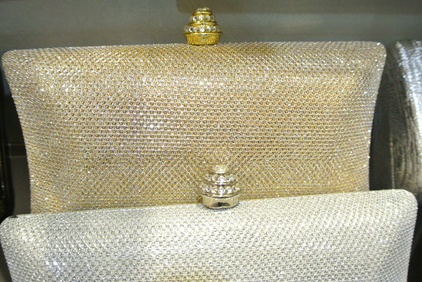 NEW ELEGANT WOMEN Ladies Shining Diamante Wedding Clutch Evening bag party bag