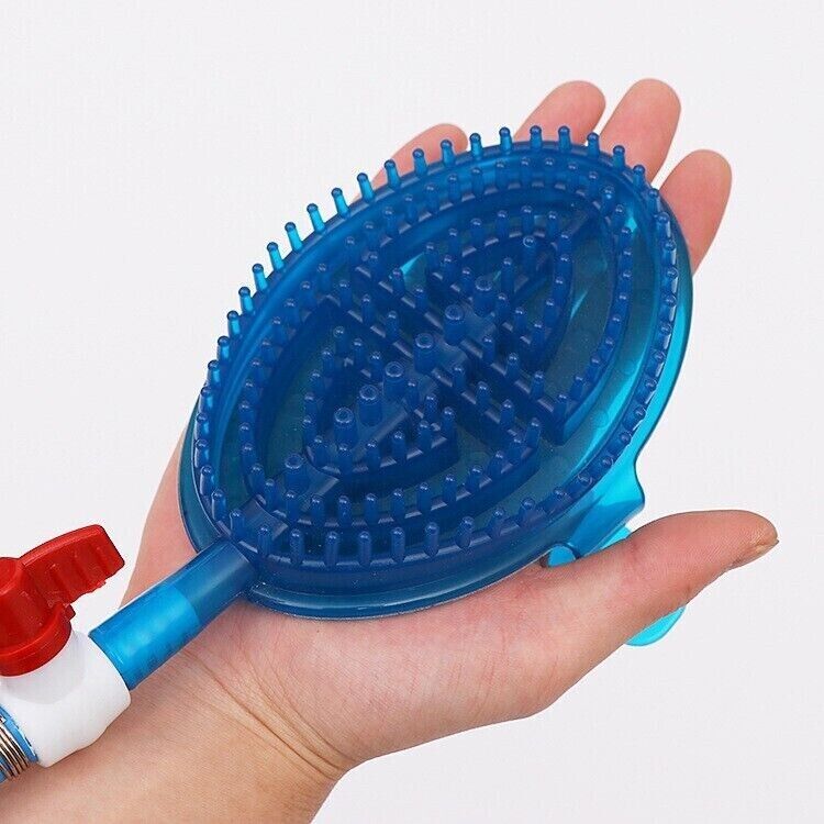 Pet Cleaning Massage Brush Silicone Bathing Spray Glove Oval Shape Shower Tool