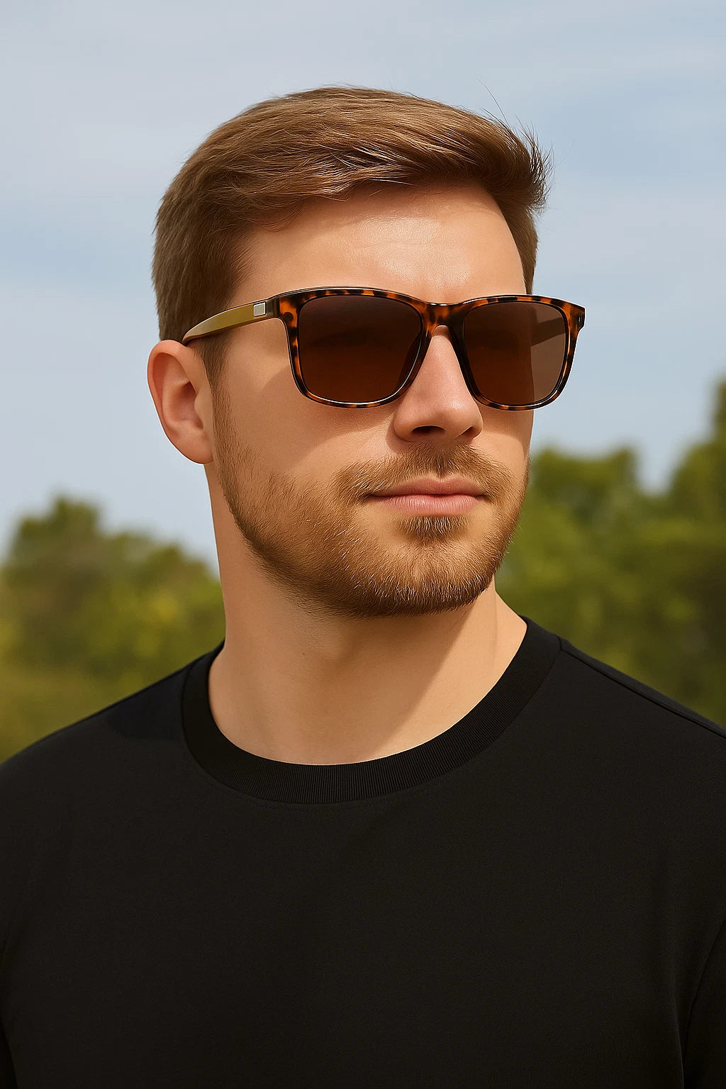 Men Stylish Polarized Sunglasses UV400 Anti-Glare Driving Finshing Sport Travel # 0733