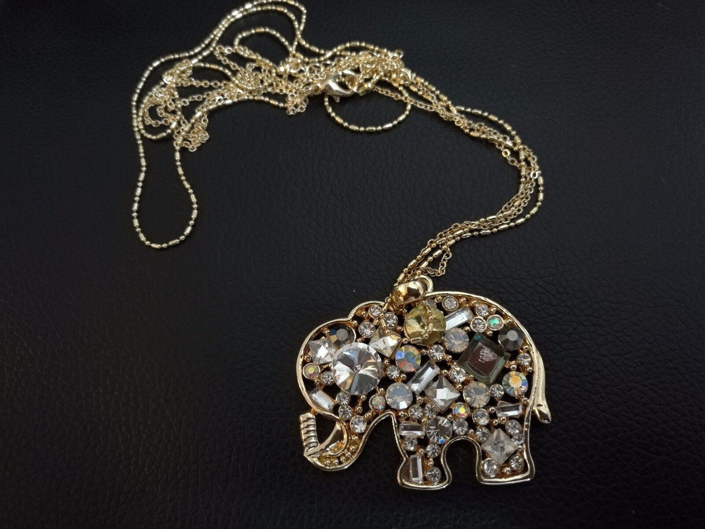 New Women Rhinestone Chain Crystal Necklace Pendant Lady's Fashion Jewelry