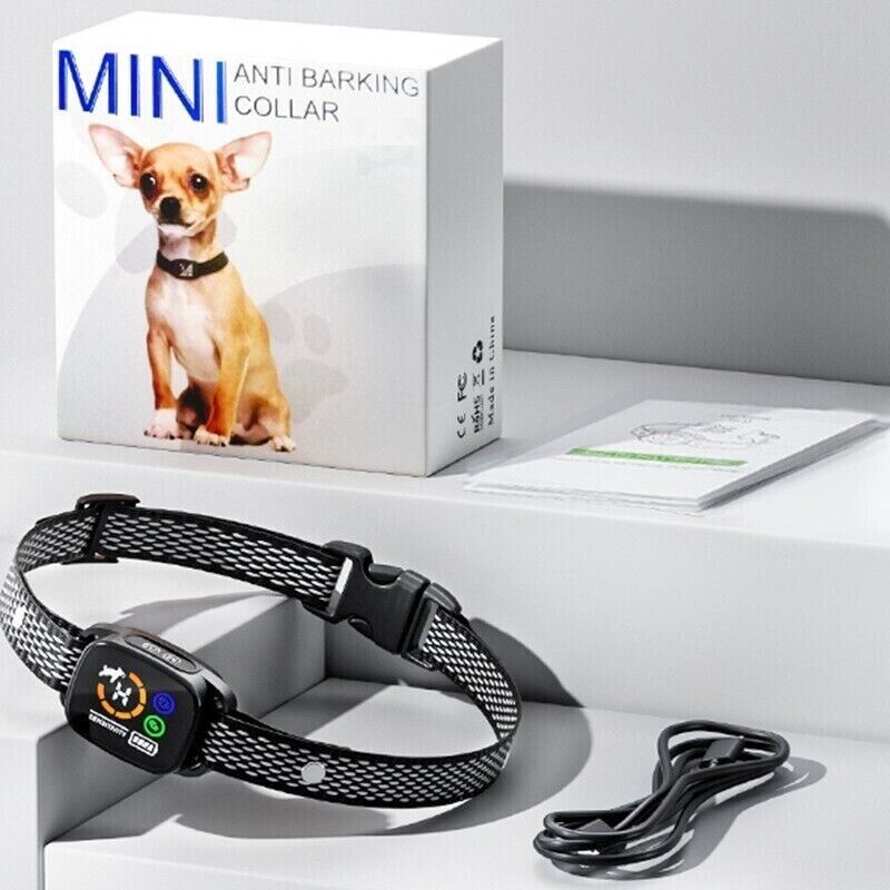 Intelligent Color Screen Dog Training Anti Bark Collar Rechargeable Stop Bark