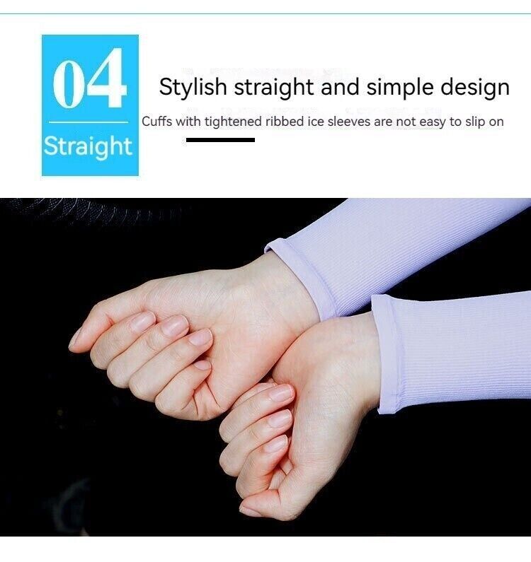 UV Sunburn Protection Ice Sleeve Cooling Arm Summer Cycling Outdoor Running
