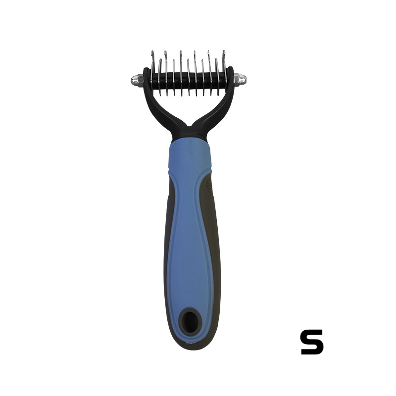 Pet Double-Sid Grooming Comb Brush Undercoat Rake Dematting Trimmer Dog Cat Tool