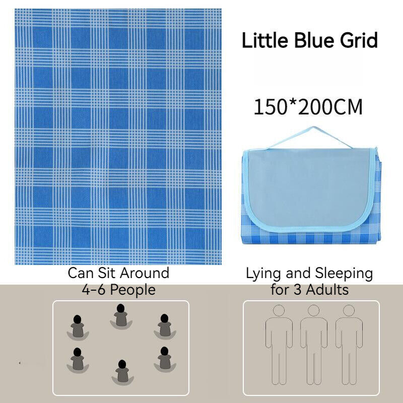 Outdoor Thickened Waterproof Portable Foldable Lawn Park Beach Party Picnic Mat
