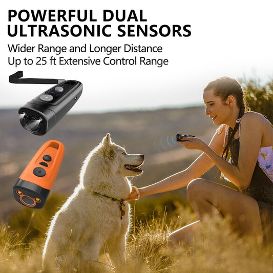 Pet Trainer Powerful Ultrasonic Dog Repeller Rechargeable Anti-barking Device
