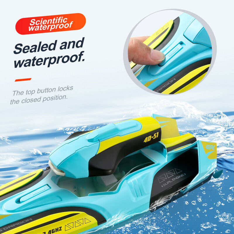 2.4GHz Waterproof S1 Long Range Wireless Remote Control High Speed Boat Toy Gift