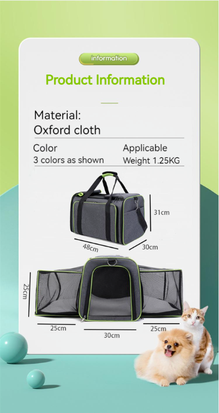 Portable Breathable Comfort Tote Travel Pet Carrier Large Bag Shoulder Cage