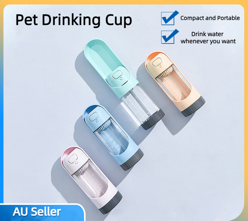 Outdoor Portable Pet Drinking Cup With Activated Carbon Filter Leak Proof