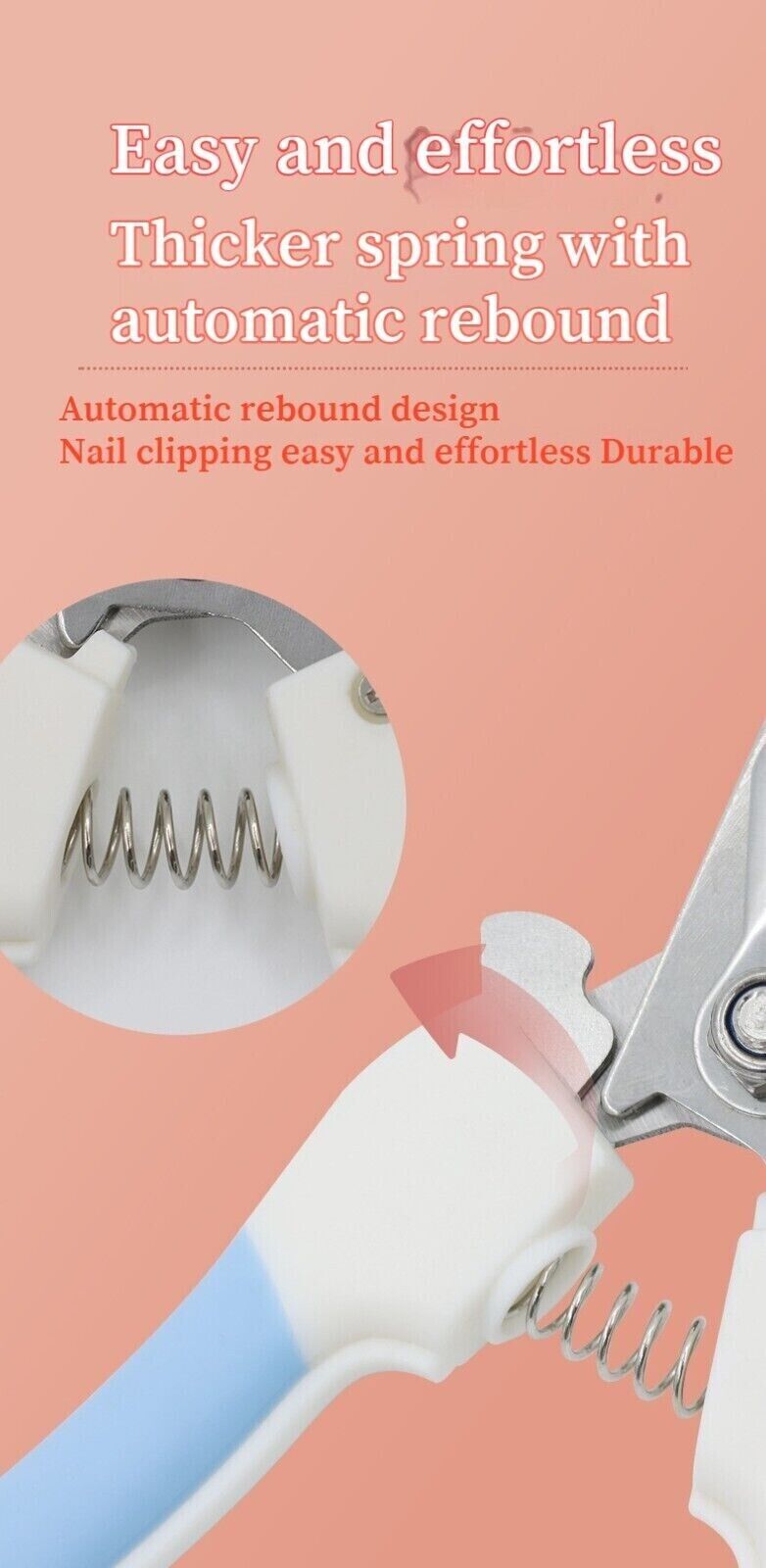 Pet Nail Clippers Dog Cat Nail Toe Claw CutterTrimmer Scissors Tool 2 Size