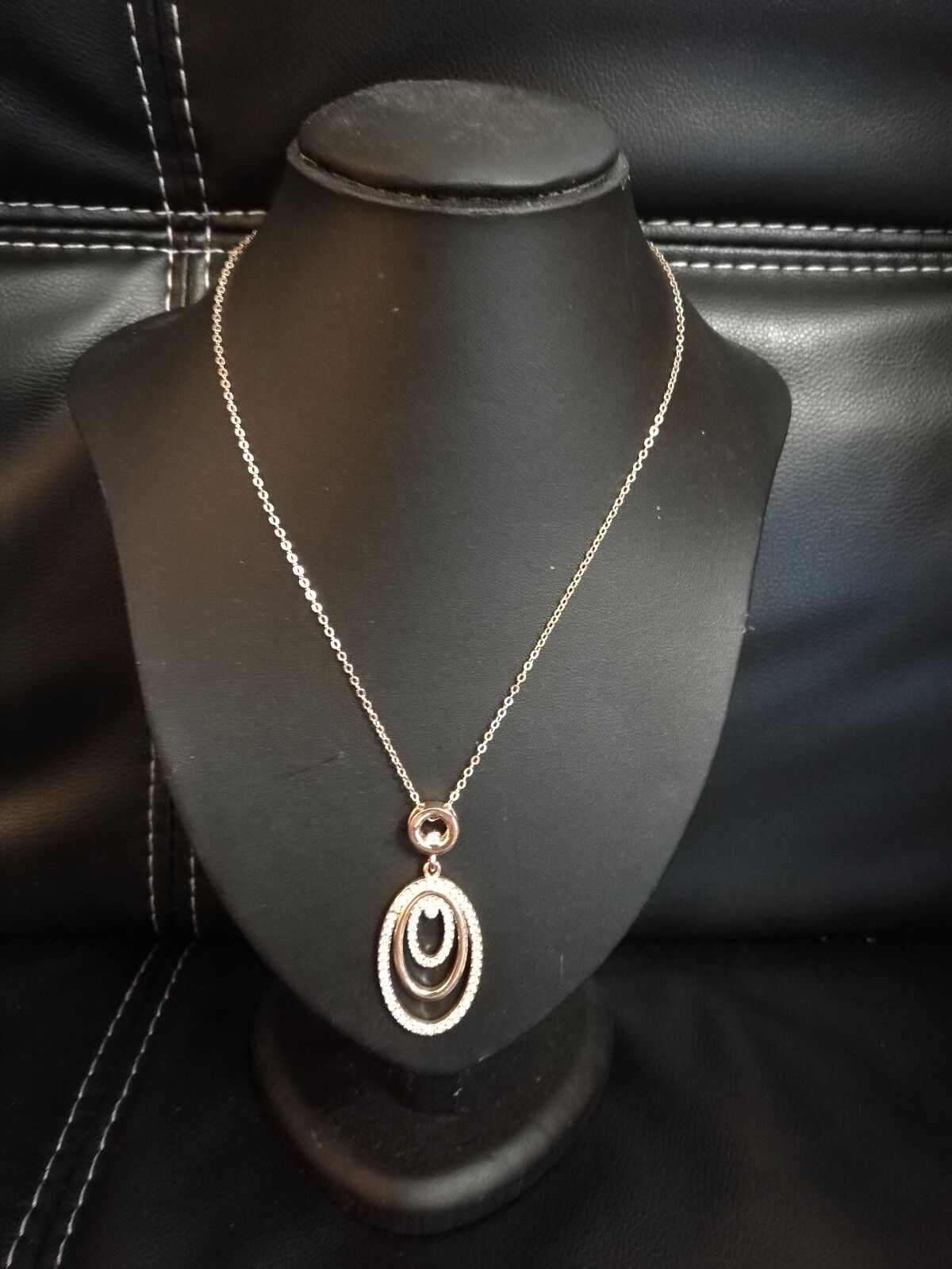 New Women Rhinestone Chain Crystal Necklace Pendant Lady's Fashion Jewelry