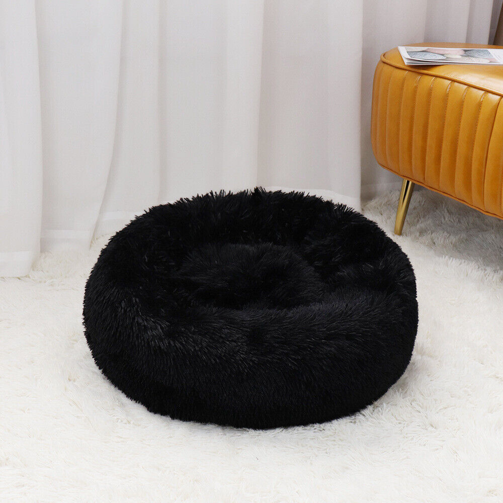 Winter Warm Plush Cat Dog Nest Deep Sleep Round Bed Soft Sofa Couch Cushion