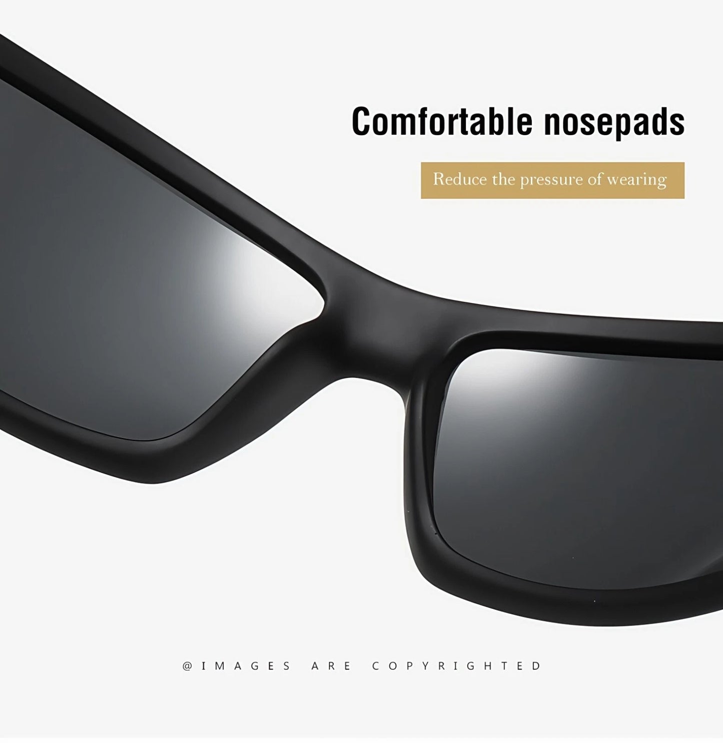 Men Polarized Sports Sunglasses Lightweight Wrap Around Shades Driving Cycling # 201909